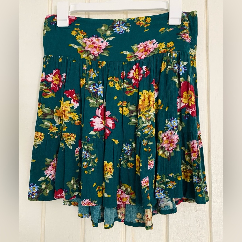 Natural Life Tiered Short Skirt